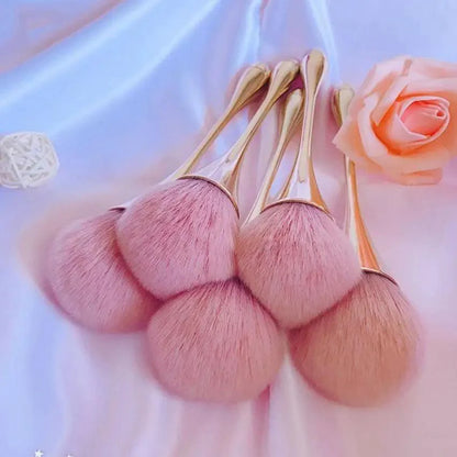 Professional Rose Gold Powder Brush For Make Up Foundation Brush- Professional Fluffy Loose Setting Powder Brush