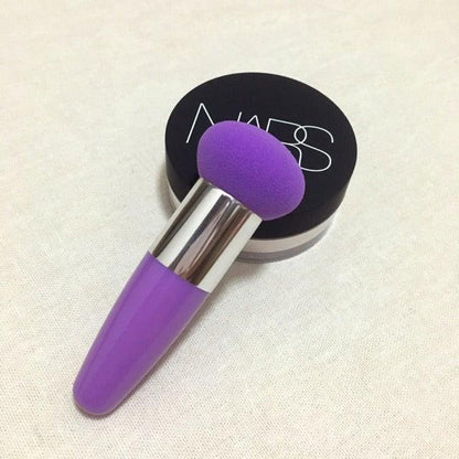 Professional Women Beauty Sponge Mushroom Head Powder Puff With Handle Smooth Shaped Make Up Colorful Sylish Design