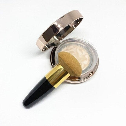 Professional Women Beauty Sponge Mushroom Head Powder Puff With Handle Smooth Shaped Make Up Colorful Sylish Design