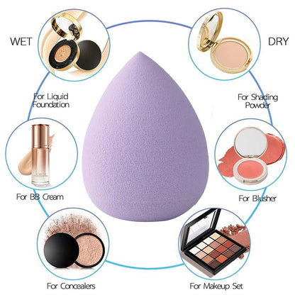Professional Womens Blender Makeup Sponge Face Puff Powder Dry and Wet For Liquid Cream Make Up Sponges Cosmetics Colorful Soft Design