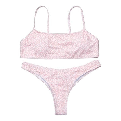 Push Up Bikini Set Swimsuits High Waist Swimwear Women Ribbed Bathing Suits Brazilian Bikinis Swimsuit for Women  Bottom Triangle Bikinis Top Bathing Suit