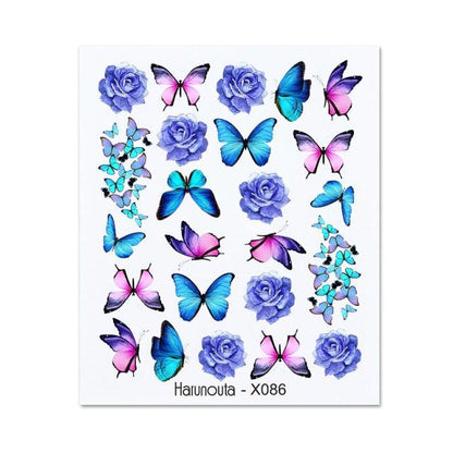 Rainbow Wave Love Heart Pattern Water Decals Stickers Butterfly Dragon Geometry Slider For Nails Art Decoration Tip Water Transfer Nail Decals Sticker For Pretty Girl Self-Adhesive Nail Decals Designer Nail Stickers for Acrylic