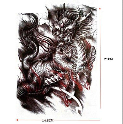 Realistic 3D Animals Tattoo Temporary Waterproof Sticker For Party Kids Men Women