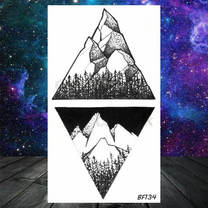 Realistic Small Planets Temporary Tattoos Arm Waterpoof Black Sticker Space Planets For Girls And Boys