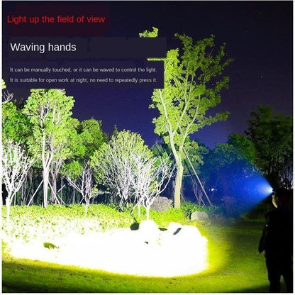 Rechargeable Adjustable LED Headlight Strong Light Zoomable Long-distance Waterproof Super Bright Head-mounted Led Headlamp For Hiking Night Fishing Outdoor Miner's Lamp