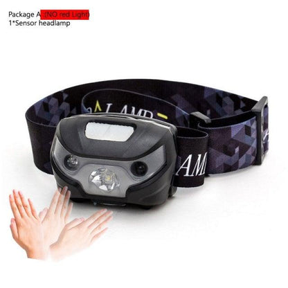 Rechargeable Adjustable LED USB Headlamp 10000Lm Powerfull Adjustable Waterproof Headlight Body Motion Sensor Head Flashlight For Outdoor Hiking Camping Torch Light Lamp