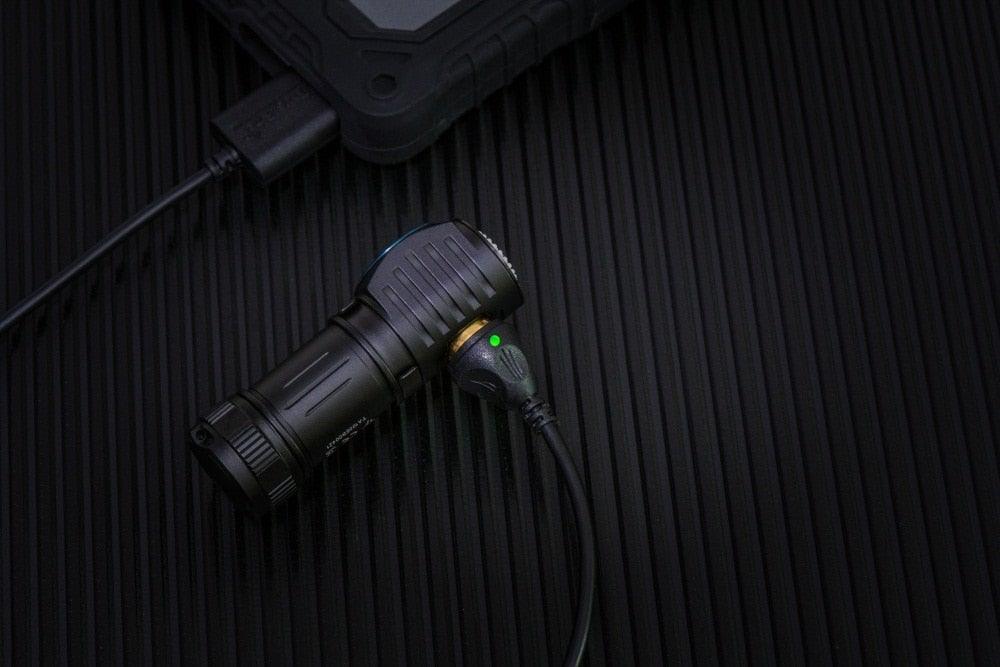 Rechargeable High Lumen Super Bright Powerful LED CREE XP-L HI  Flashlight Magnetic Water & Impact Resistant Handheld Flashlights  For Outdoor Camping Hiking Riding