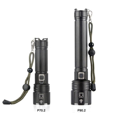 Rechargeable LED Flashlight High Lumen USB Ultra Bright Adjustable Powerful Zoomable Flashlight Water Resistant For  Daily Household and Outdoor Camping Hiking Riding Running