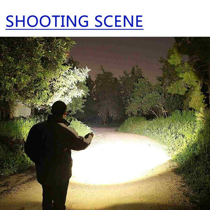 Rechargeable LED Flashlight High Lumen USB Ultra Bright Adjustable Powerful Zoomable Flashlight Water Resistant For  Daily Household and Outdoor Camping Hiking Riding Running