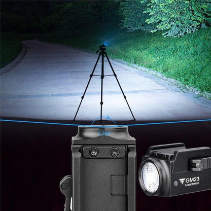 Rechargeable Spotlight Flashlight Waterproof  Adjustable High Lumen Super Bright USB LED Tactical Flashlight Gift Giving Torch Rail Mounted Flashlight For Outdoor Camping Hiking Fishing Jogging Walking