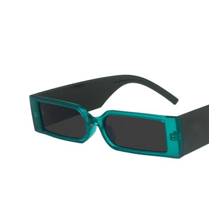 Rectangle Retro Sunglasses Trendy Small Rectangle Sunglasses Women Men Vintage Thick Frame Small Square Glasses n Small Glasses For  Men Modern Design Lightweight Frames Sunglasses For Summer