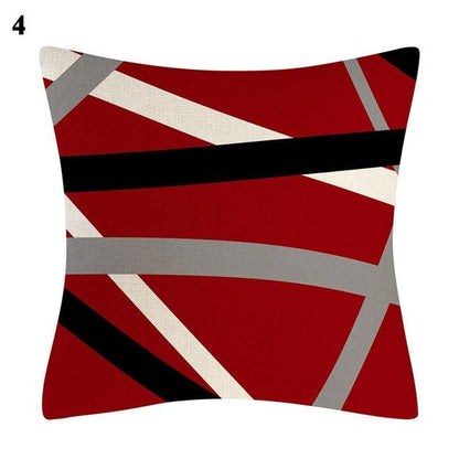 Red Abstract Cushion Cover Geometric Pillow Cases Sofa Decorative Modern Abstract Painting Pillow Case Beautiful Cushion Covers  Fashion Pillowcase Pillow Cover
