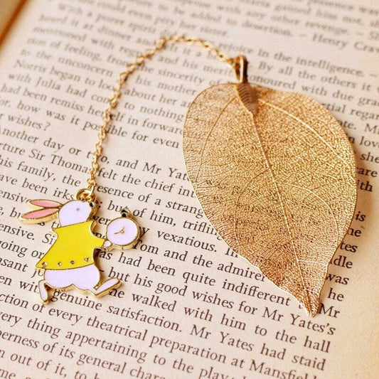 Retro Alloy Metal Bookmarks Cute Girls Rabbit Leaves Bookmark For Books Accessories Teachers Gifts Office School Stationery Vintage Alloy Metal Bookmark Cute Girl Rabbit Leaf Bookmark Book Accessories Teacher Gift Office School Stationery