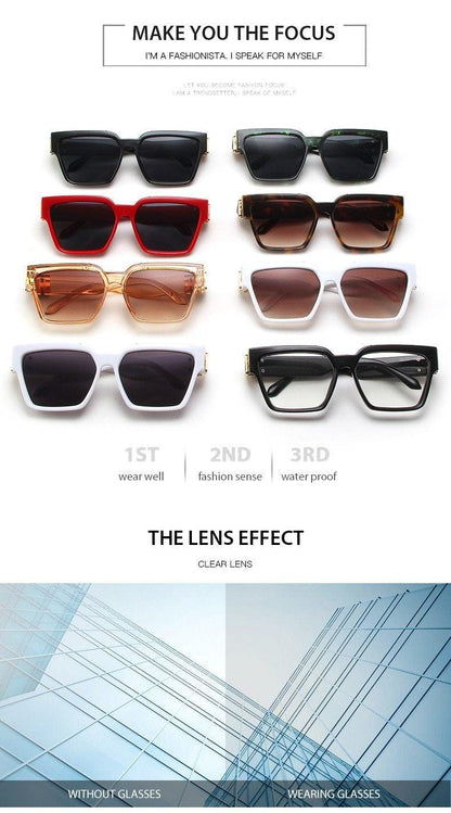 Retro Aviator Square Classic Alloy Frame glasses Classic Sunglasses For Male  Square Shape Sunglasses For Female HD Polarized UV400 Protection Sunglasses