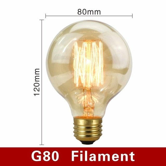 Retro Edison Bulb Light Bulb Filament Vintage Incandescent Spiral Lamp Eye Protection Led Filament Bulb  Edison Bulb Equivalent Decorative Lights Bulb For Home Bedroom