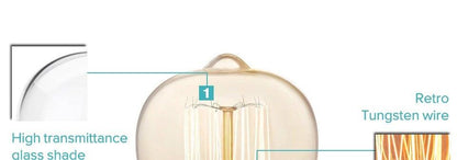 Retro Edison Bulb ST64 A19 T45 G80 G95 G125 Incandescent Light Bulb E27 220V 40W filament bulb lighting tubes Edison