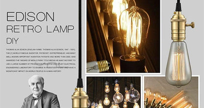 Retro Edison Bulb ST64 A19 T45 G80 G95 G125 Incandescent Light Bulb E27 220V 40W filament bulb lighting tubes Edison