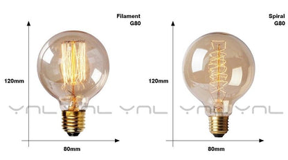 Retro Edison Light Bulb Vintage Edison Lamp Vintage Incandescent  Edison Light Bulbs Edison Filament Light Bulb Dimmable Warm White Different Shape Light