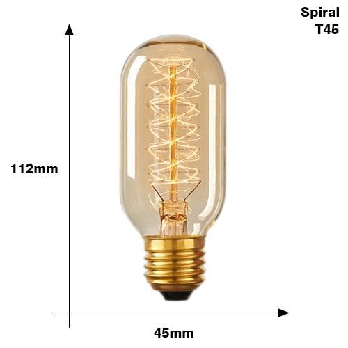 Retro Edison Light Bulb Vintage Edison Lamp Vintage Incandescent  Edison Light Bulbs Edison Filament Light Bulb Dimmable Warm White Different Shape Light