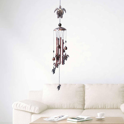 Retro Metal Romantic Wind Catcher Animal Wind Chime Iron Art Wind Bell Tubes Aluminum Tubes Hanging Art Wind Bell Gift Hanging Pendant Ornament For Home Xmas Mom Gifts Festival Balcony Garden Decoration