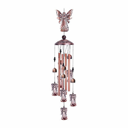 Retro Metal Romantic Wind Catcher Animal Wind Chime Iron Art Wind Bell Tubes Aluminum Tubes Hanging Art Wind Bell Gift Hanging Pendant Ornament For Home Xmas Mom Gifts Festival Balcony Garden Decoration