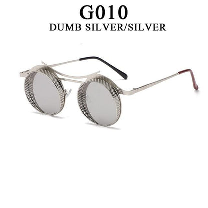 Retro Metal Round Circle Frame Sunglasses For Men New Fashionable New Round Shape Style Glasses For Women New Vintage Luxury Style Retro Sunglasses