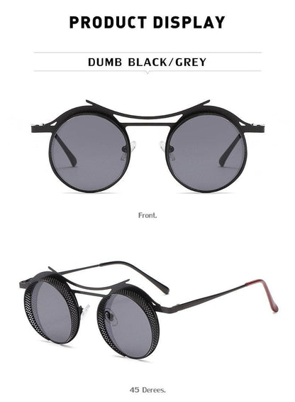 Retro Metal Round Circle Frame Sunglasses For Men New Fashionable New Round Shape Style Glasses For Women New Vintage Luxury Style Retro Sunglasses