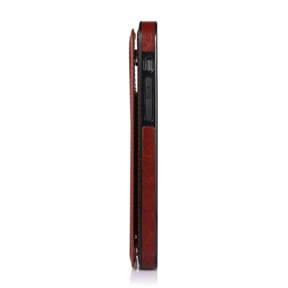 Retro PU Flip Leather Case For iPhone 14 13 12 11 Pro Max Multi Card Holder Case Cover Card Holder Leather Card Double Magnetic Closure Durable Iphone Cover