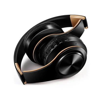 Retro Stereo Earphones Bluetooth Headphone Music Headset FM And Support SD Card With Mic And Volume Control, Wireless And Wired Headset