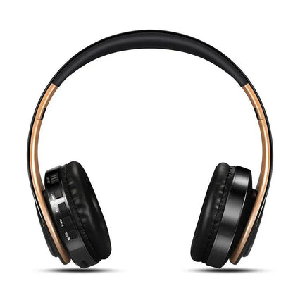 Retro Stereo Earphones Bluetooth Headphone Music Headset FM And Support SD Card With Mic And Volume Control, Wireless And Wired Headset