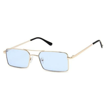 Retro Summer Rectangle Sunglasses For Women Glasses Style New Vintage Design Sun Glasses Metal Lightweight Frame Glasses For Women