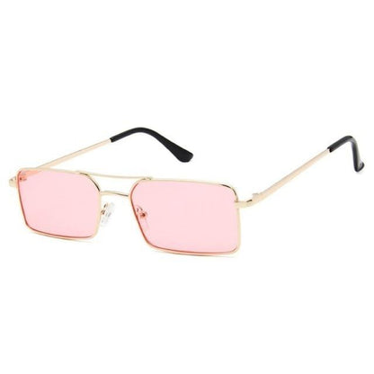 Retro Summer Rectangle Sunglasses For Women Glasses Style New Vintage Design Sun Glasses Metal Lightweight Frame Glasses For Women