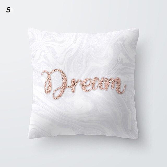 Rose Gold Beautiful Pillow Cover Cushion Home Decorative Colorful Print Cozy Pillow Cases Pineapple Pink Cushion Cover