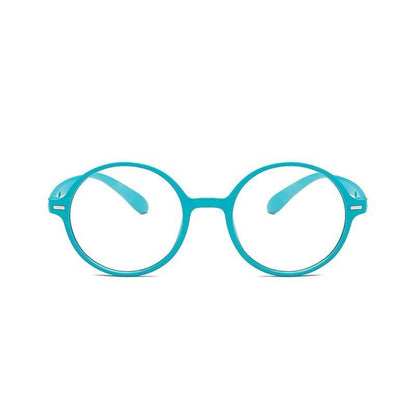 Round Frame Reading Glasses Stylish Anti Blue Light Eyeglasses Ultra Light Reading Glasses Portable Gift For Parents Unisex Stylish Eyeglasses Glasses Clear Lens Women Men Eyewear Anti Blue Light Glasses
