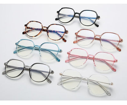 Round Frames Anti-Blue Light Optical Frame Glasses Eyewear Reading Glasses Blue Light Blocking Glasses Women And Men Retro Half Frame Anti Eyestrain Computer Gaming Glasses