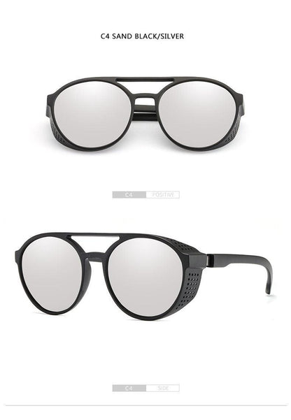 Round Vintage Sunglasses Retro Eyewear For Men Women Classic Sunglasses For Women & Men Retro Style Goggles In Round Shape Flip Up Driving Glasses Vintage Style & Fashionable  Eyewear