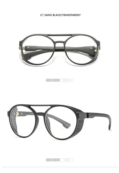 Round Vintage Sunglasses Retro Eyewear For Men Women Classic Sunglasses For Women & Men Retro Style Goggles In Round Shape Flip Up Driving Glasses Vintage Style & Fashionable  Eyewear
