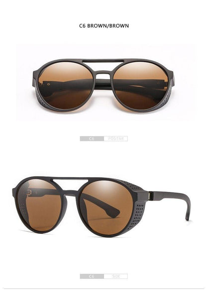 Round Vintage Sunglasses Retro Eyewear For Men Women Classic Sunglasses For Women & Men Retro Style Goggles In Round Shape Flip Up Driving Glasses Vintage Style & Fashionable  Eyewear