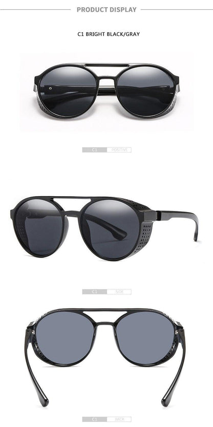 Round Vintage Sunglasses Retro Eyewear For Men Women Classic Sunglasses For Women & Men Retro Style Goggles In Round Shape Flip Up Driving Glasses Vintage Style & Fashionable  Eyewear