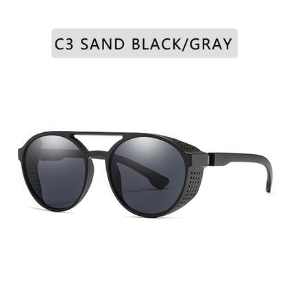 Round Vintage Sunglasses Retro Eyewear For Men Women Classic Sunglasses For Women & Men Retro Style Goggles In Round Shape Flip Up Driving Glasses Vintage Style & Fashionable  Eyewear