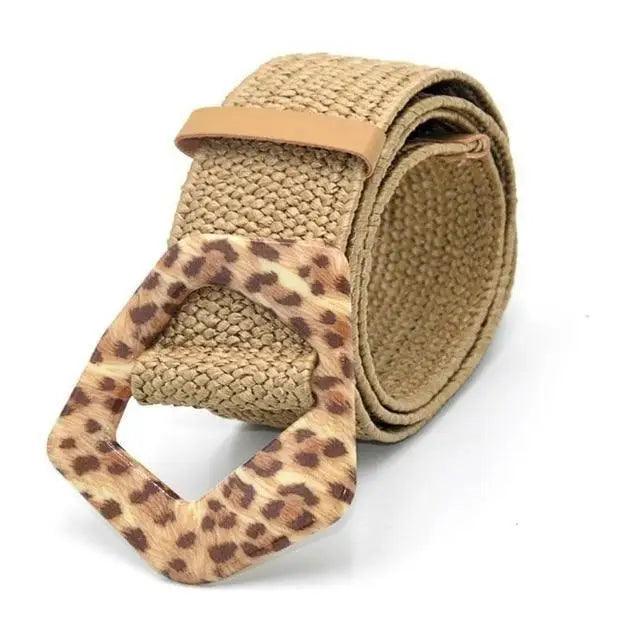 Round Wooden Smooth Buckle Waistbands For Women Vintage Design Skinny Dress Belt Charming Gift For Ladies
