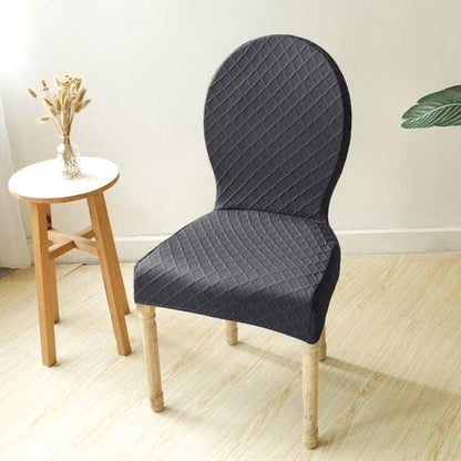 Seat Covers for Dining Room Chairs Stretch Round Home Seat Cover Jacquard Spandex Slipcovers Protector Case Chair Cover Stretch for Kitchen Hotel Banquet Stool Cover