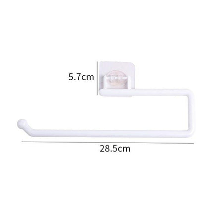 Self-Adhesive Stainless Steel Toilet Roll Paper Holder Organizers Bar Towel Ring Rail Rack Non-Drilling Toilet Accessories Toilet Paper Holder Wall Mounted Stainless Steel Toilet Roll Holder Brushed Nickel Toilet Tissue Holder For Bathroom