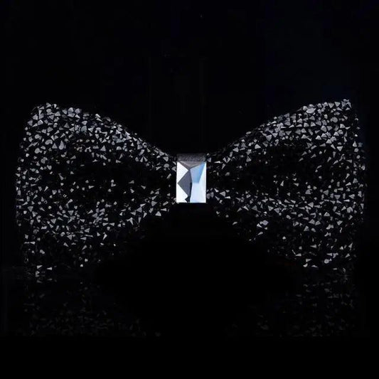 Shiny Butterfly Men Bowtie Sparkling Wedding Bridegroom Bow Ties  Adjustable Length Party Bowties