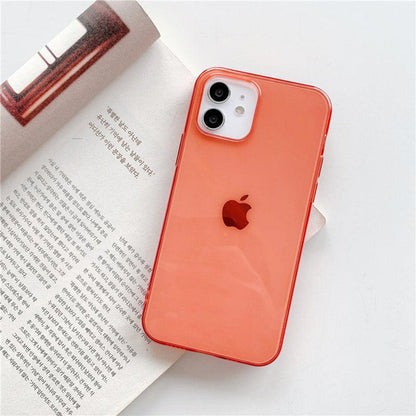 Shockproof Bumper Cover Anti-Scratch Protective Slim Thin Phone Case for iPhone Candy Color Transparent Silicone Phone Case For iPhone 14 12 13 Mini 14 Pro Max Clear Soft Cover