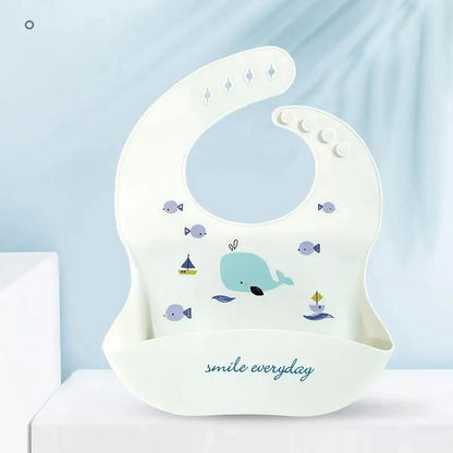 Silicone Bibs For Kids Newborn Baby Feeding Tableware Waterproof  Baby Bibs For Toddler Bib For Kids