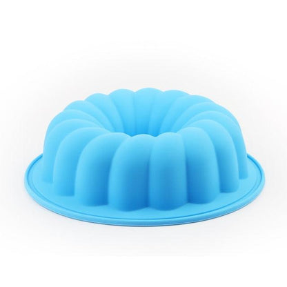 Silicone Cake Mold Large Cake Pan Food Grade Silicone Mold Non-stick Round For Jelly Gelatin Birthday Party Bread Top-Level Silicone Cake Mold Fluted Tube Cake Pan For Jelly