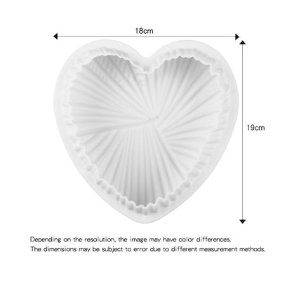 Silicone Cake Mold Nonstick Heat Resistant Reusable Baking Tools Birthday Christmas Bakeware Heart Mould Smooth Heart Mold Chocolate Mold Love Shaped Silicone Cake Mould