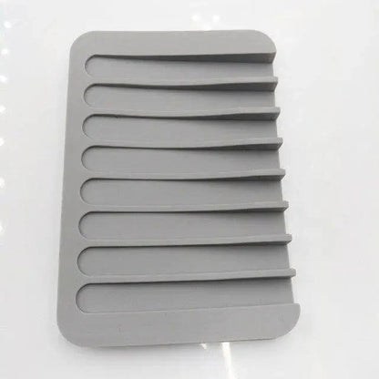 Silicone Soap Holder Flexible Soap Dish Plate Holder Tray Soapbox Container Storage For Bathroom Kitchen Soap Dish for Shower Waterfall Soap Holder Soap Tray Soap Saver Drainer Flexible Silicone for Shower Bathroom Kitchen Counter Top Keep Soap Bars Dry