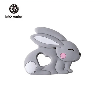 Silicone Teether Rodent Cartoon Animals 1pc Food Grade Silicone Pandents,  Teething Toys For Teeth Tiny Rod Baby Teethers Gift